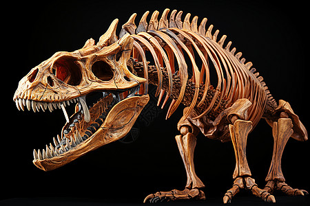 恐龙化石图片背景图片