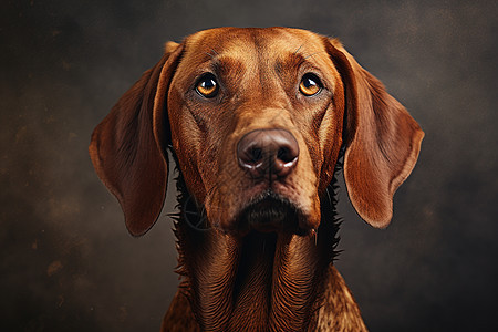 浓密毛发的猎犬图片