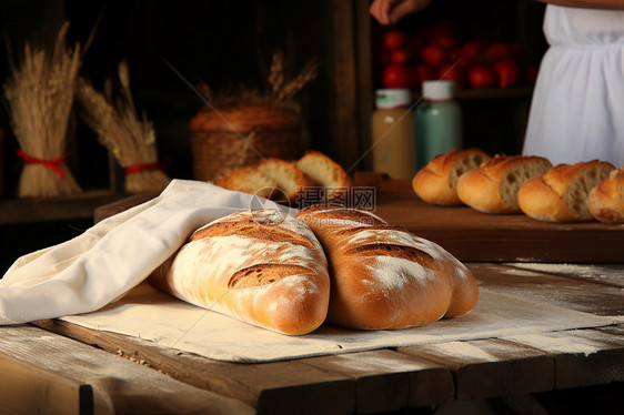 法式面包烘焙图片