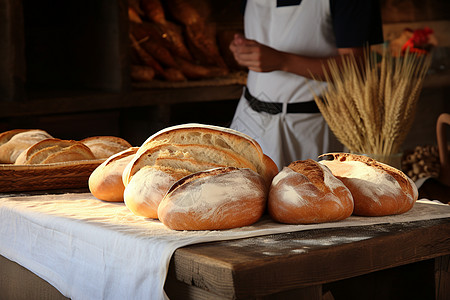 面包和麦粒图片