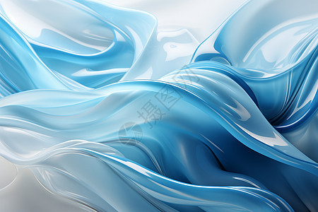 蓝白水流曲线背景图片