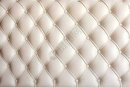 白色皮革沙发菱形纹理背景图片