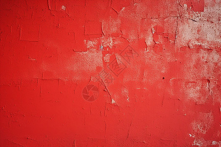 斑驳的红墙背景图片