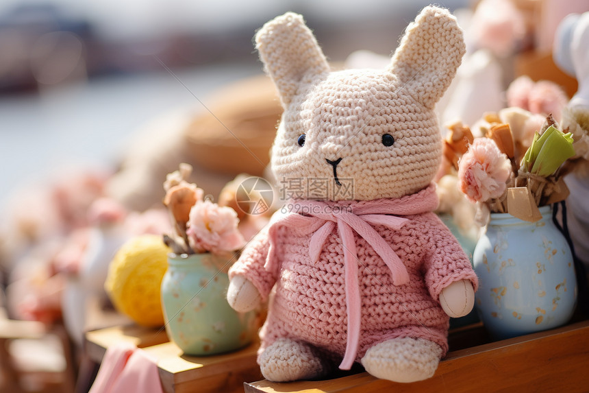 兔子娃娃手工艺品图片