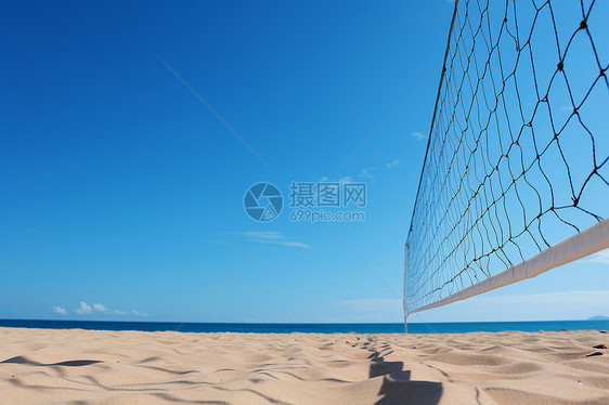 夏日沙滩排球图片