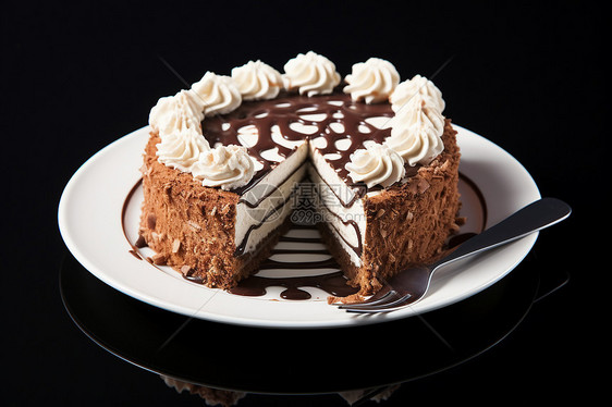 巧克力蛋糕的诱惑图片