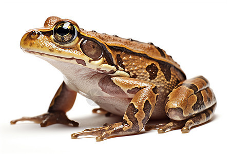 青蛙在湿地上图片