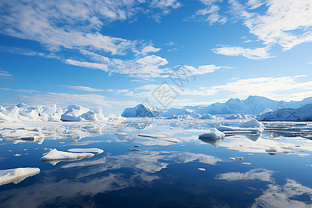 融化的冰山背景图片