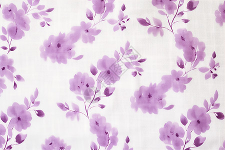 紫色花纹的布料图片