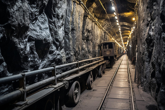 煤矿运输车图片