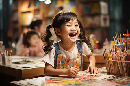 艺术涂鸦女孩手绘涂鸦背景