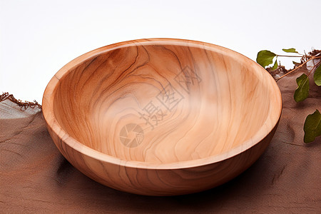 木制的碗背景图片