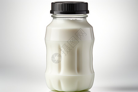 玻璃瓶里的牛奶图片