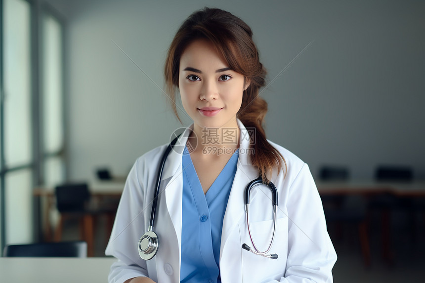年轻的女医生高清图片下载-正版图片600645192-摄图网