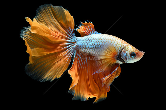 热带水族馆里的金鱼图片
