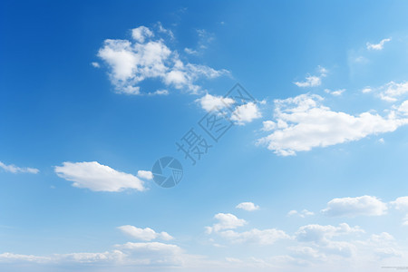 蓝天上的白云图片
