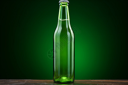绿色的玻璃酒瓶图片