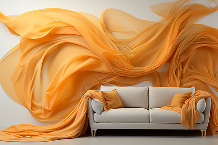 抽象创意艺术的沙发场景图片