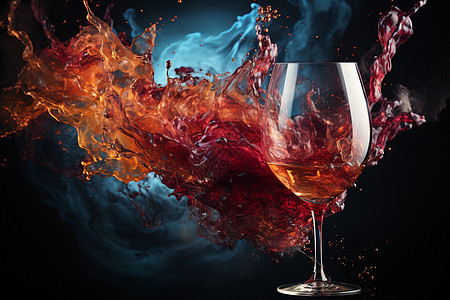 迷人创意的红酒液体图片