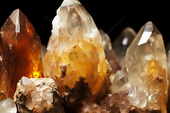 天然矿物的水晶奇观图片