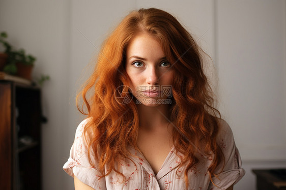 优美的红发女郎图片