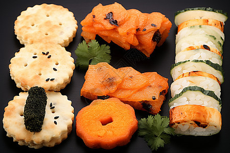 传统美味的日式美食图片
