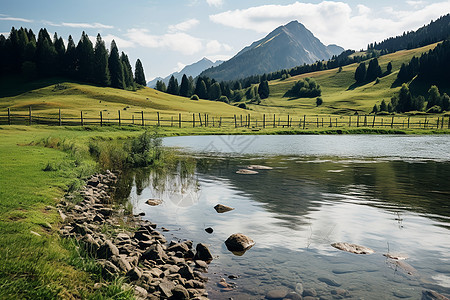 山川湖泊的美丽景观图片