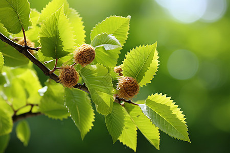 夏季茂盛的山毛榉背景图片