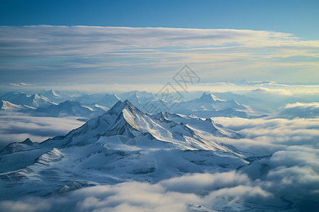 大自然的雪山图片