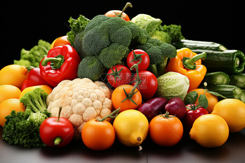 丰盛的食材高清图片下载-正版图片600648570-摄图网