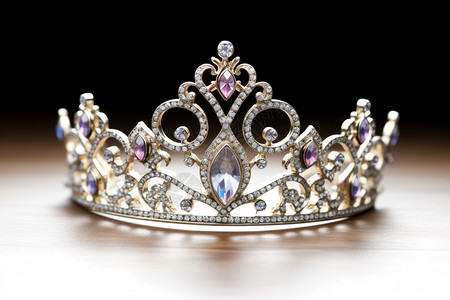 镶嵌宝石的王冠图片