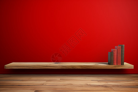 室内装饰的红色墙壁图片