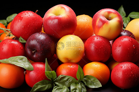 健康多汁的苹果图片
