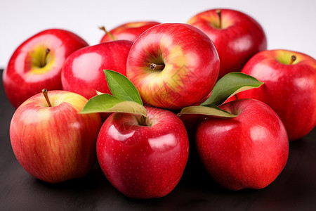 夏日水果健康美味的苹果背景