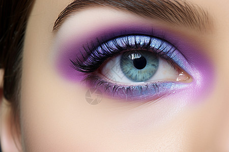 闪耀的紫色眸子图片