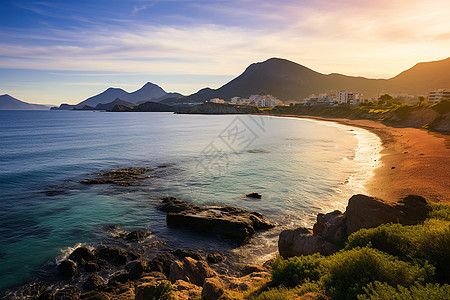 地中海海岸线上图片