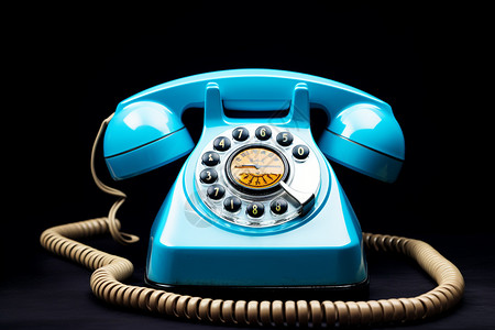 桌面收纳旧式的古董座机电话背景