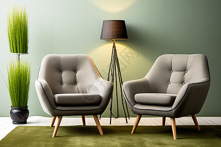 现代公寓的沙发装饰图片