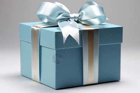 蓝色的礼物盒图片