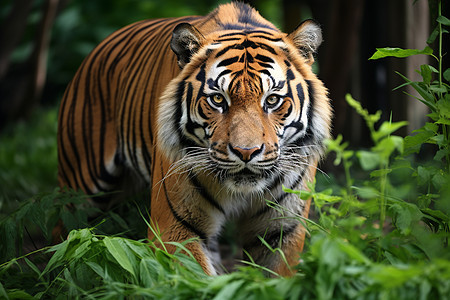 丛林中野生的老虎图片