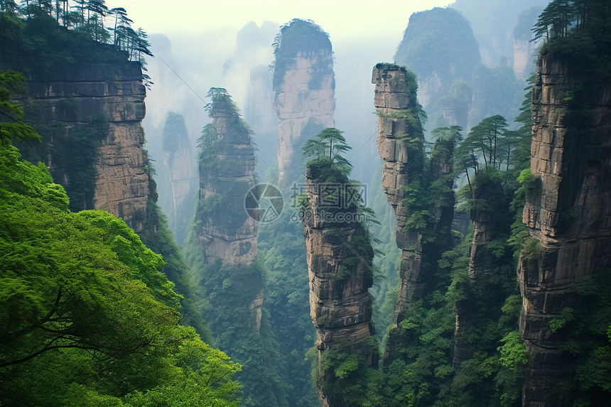 著名的张家界风景区高清图片下载-正版图片600652665-摄图网