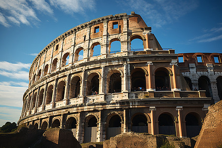 壮观的古罗马建筑遗址图片