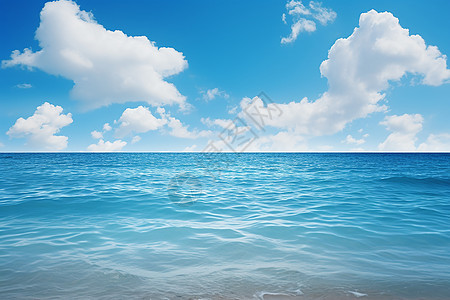 蔚蓝海水的美丽景观图片