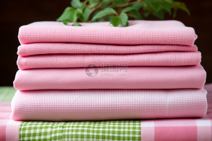 粉色的毛巾图片
