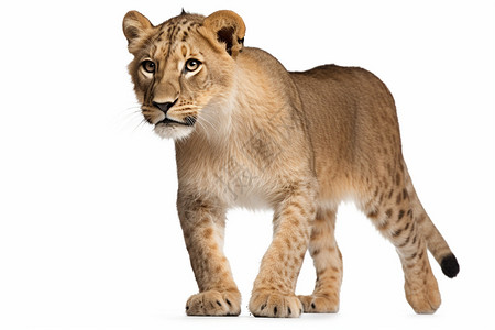 站立的动物豹子背景图片
