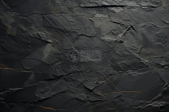 黑色的岩石墙壁图片