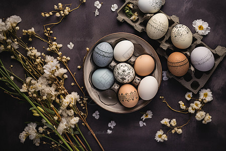 手工绘制的复活节彩蛋图片