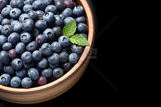 鲜美多汁的蓝莓图片