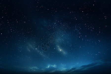 星星缀满夜晚的天空图片