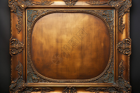 典雅的复古木质相框图片